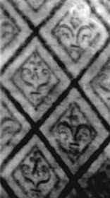 Detail vzoru draperie v apsidě